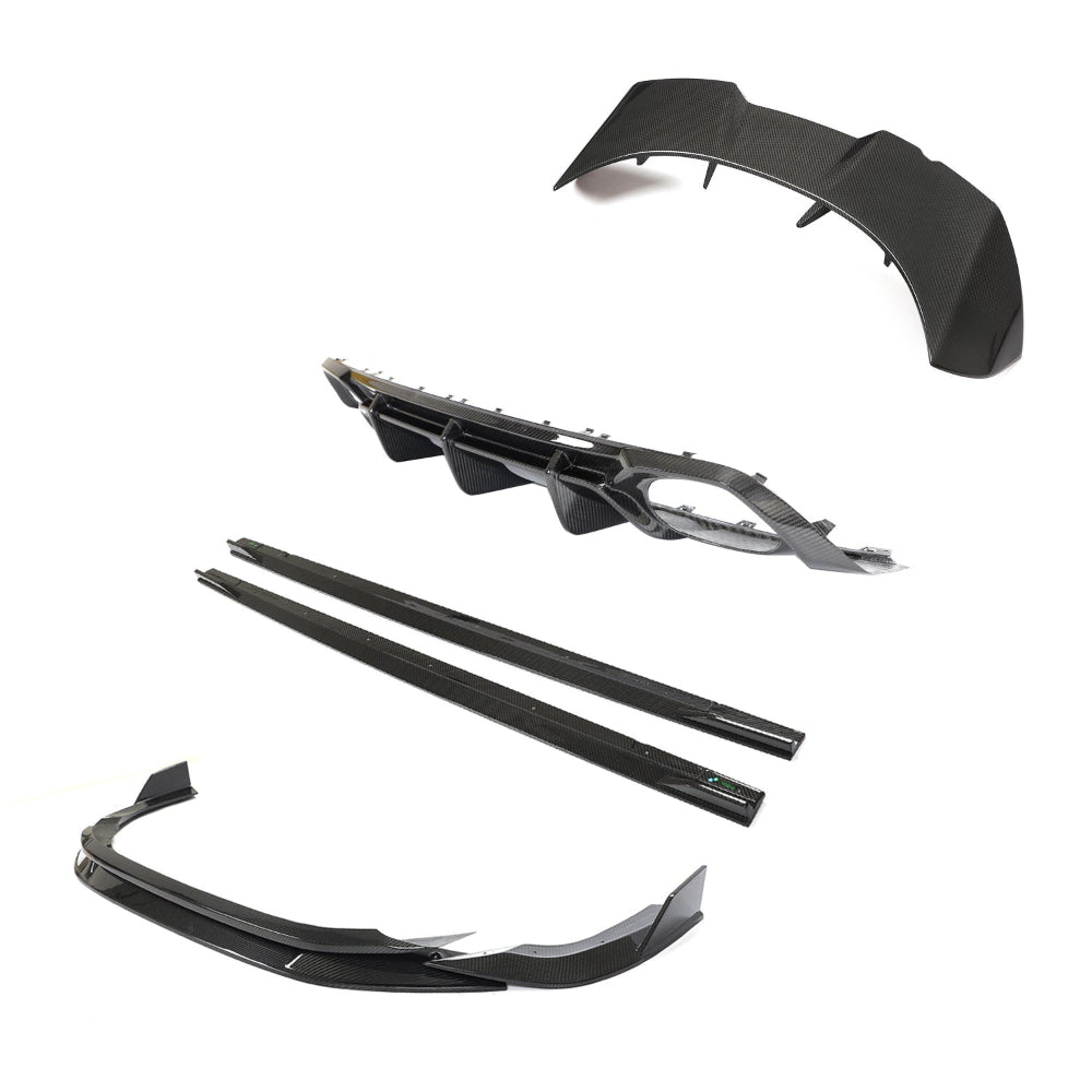 AUDI RS3 8Y 2022-2024 SPORTBACK FULL CARBON FIBRE KIT - CT DESIGN V2-Kit-CT CARBON-CT Carbon - High-quality carbon fiber and gloss black aerodynamic parts for premium sports and luxury vehicles.