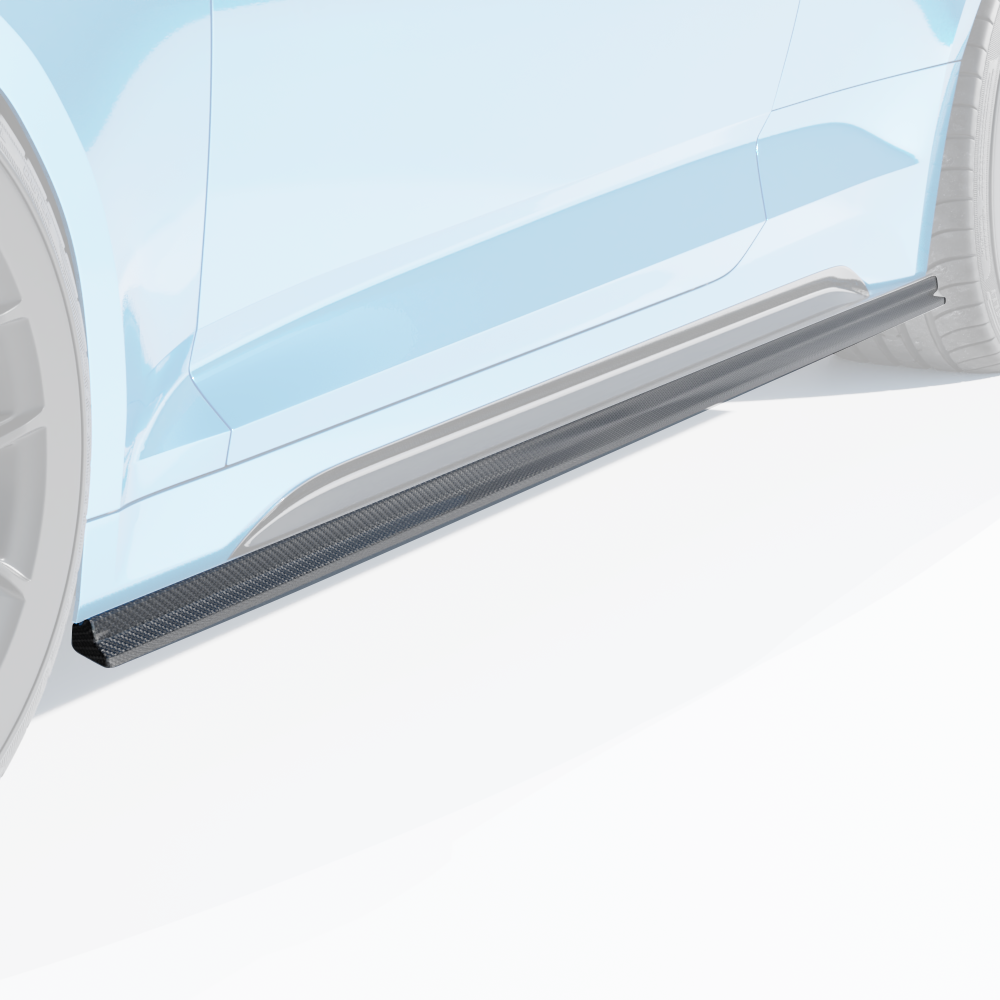 AUDI RS5 B9.5 COUPE 2020-2024 CARBON FIBRE SIDE SKIRTS - CT DESIGN-Side Skirts-CT CARBON-CT Carbon - High-quality carbon fiber and gloss black aerodynamic parts for premium sports and luxury vehicles.