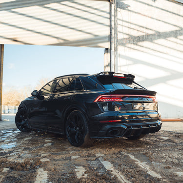 AUDI RSQ8 2020 CARBON FIBRE REAR BOOT SPOILER - CT DESIGN-Spoiler-CT CARBON-CT Carbon - High-quality carbon fiber and gloss black aerodynamic parts for premium sports and luxury vehicles.