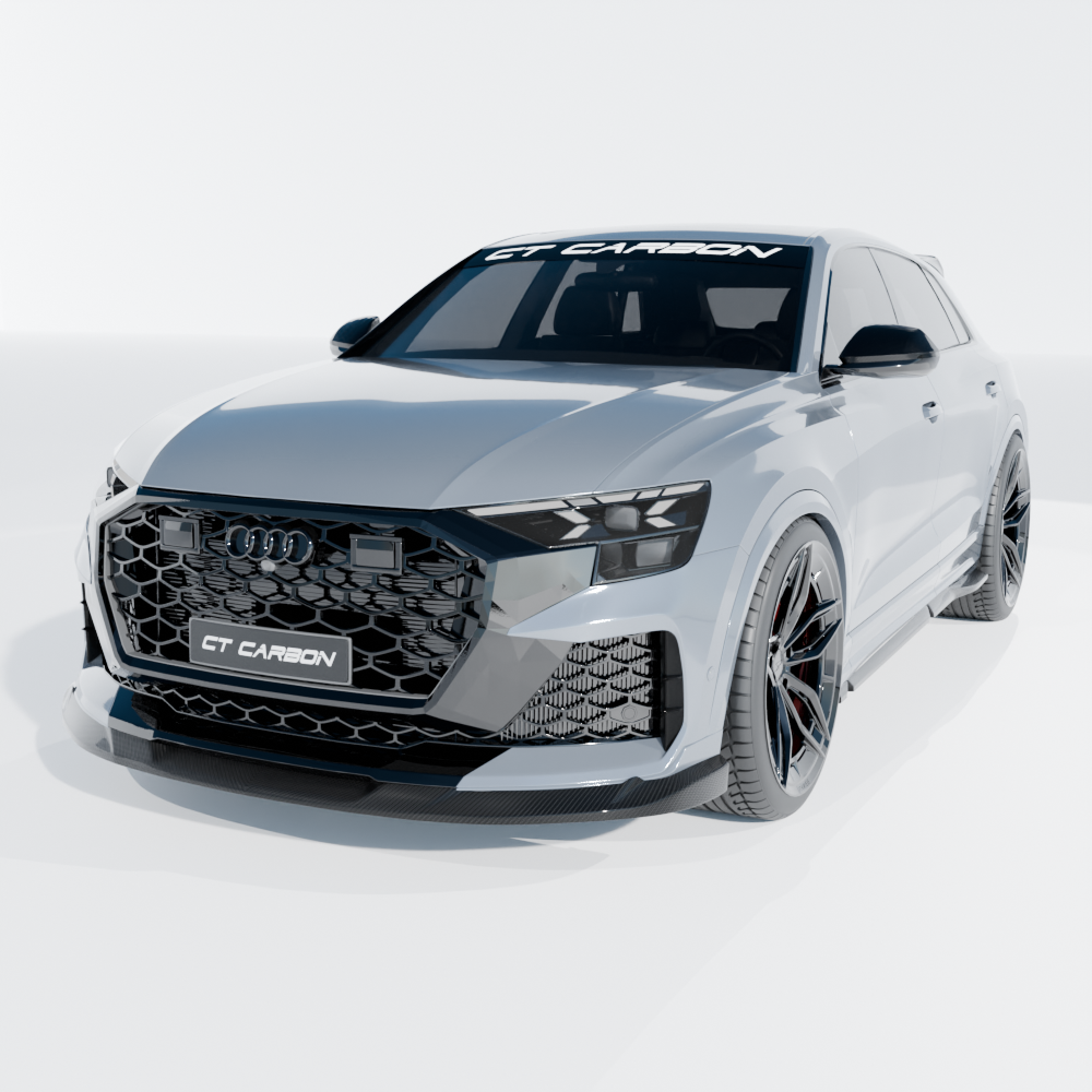 AUDI RSQ8 FACELIFT 2025+ CARBON FIBRE SPLITTER - CT DESIGN | CT CARBON ...