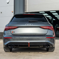 AUDI S3/A3 8Y S-LINE GLOSS BLACK DIFFUSER WITH TIPS & LED LIGHT