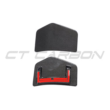 AUDI TTRS QUATTRO MK3 CARBON FIBRE REAR BUMPER ADD ON-Accessories-CT CARBON-CT Carbon - High-quality carbon fiber and gloss black aerodynamic parts for premium sports and luxury vehicles.
