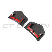 AUDI TTRS QUATTRO MK3 CARBON FIBRE REAR BUMPER ADD ON-Accessories-CT CARBON-CT Carbon - High-quality carbon fiber and gloss black aerodynamic parts for premium sports and luxury vehicles.