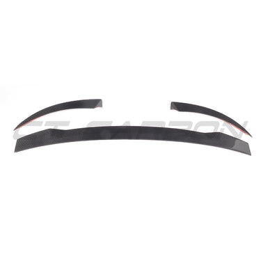 AUDI TT/TTS MK3 CARBON FIBRE SPOILER V2-Spoiler-CT CARBON-CT Carbon - High-quality carbon fiber and gloss black aerodynamic parts for premium sports and luxury vehicles.