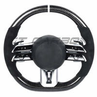 MERCEDES BENZ 2022+ AMG CARBON FIBRE / ALCANTARA CUSTOM STEERING WHEEL