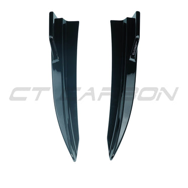 BMW 3 SERIES G20 2018+ GLOSS BLACK REAR BUMPER CORNERS-Accessories-BLAK BY CT-CT Carbon - High-quality carbon fiber and gloss black aerodynamic parts for premium sports and luxury vehicles.