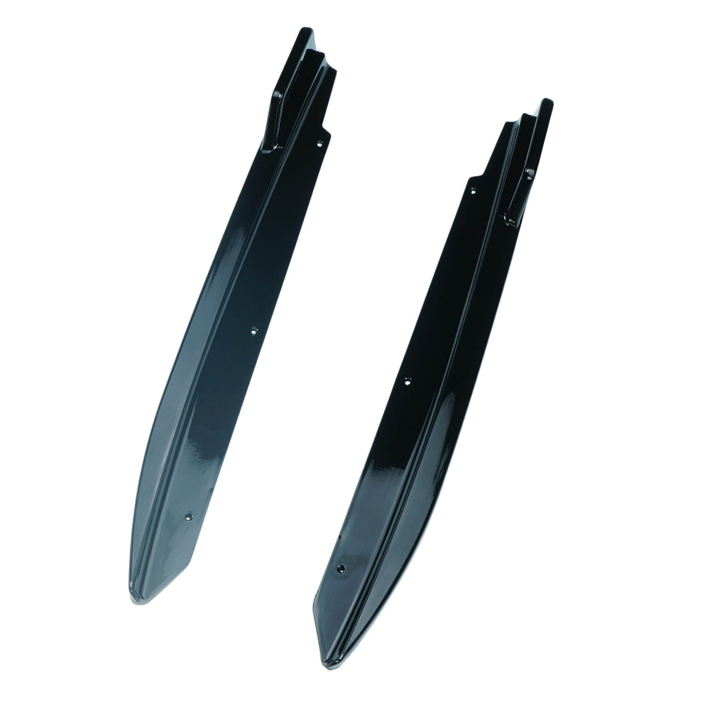 BMW 5 SERIES G30 GLOSS BLACK REAR BUMPER CORNERS-Accessories-BLAK BY CT-CT Carbon - High-quality carbon fiber and gloss black aerodynamic parts for premium sports and luxury vehicles.