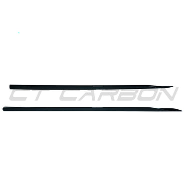 BMW 5 SERIES G60 2023+ GLOSS BLACK SIDE SKIRTS-Side Skirts-BLAK BY CT-CT Carbon - High-quality carbon fiber and gloss black aerodynamic parts for premium sports and luxury vehicles.