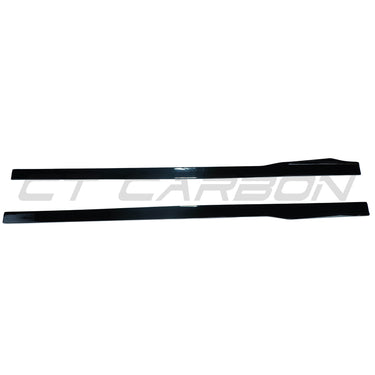 BMW 8 SERIES G16 2018+ GLOSS BLACK SIDE SKIRTS-Side Skirts-BLAK BY CT-CT Carbon - High-quality carbon fiber and gloss black aerodynamic parts for premium sports and luxury vehicles.