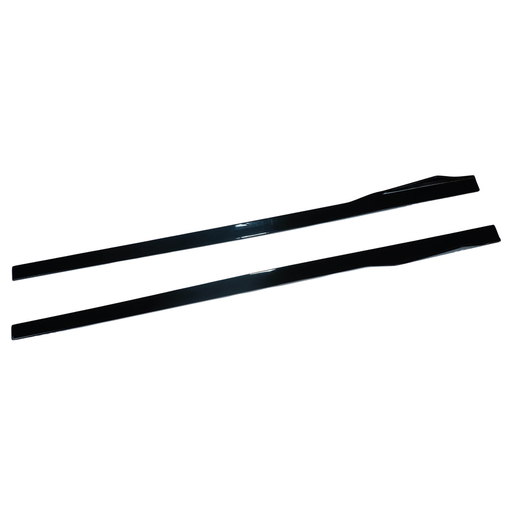 BMW 8 SERIES G16 2018+ GLOSS BLACK SIDE SKIRTS-Side Skirts-BLAK BY CT-CT Carbon - High-quality carbon fiber and gloss black aerodynamic parts for premium sports and luxury vehicles.