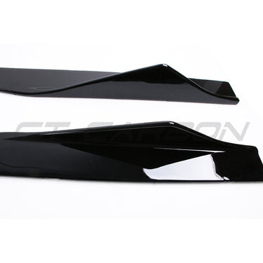 BMW F87 M2/M2C GLOSS BLACK SIDE SKIRTS-Side Skirts-BLAK BY CT-CT Carbon - High-quality carbon fiber and gloss black aerodynamic parts for premium sports and luxury vehicles.