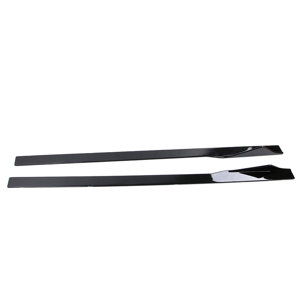BMW F87 M2/M2C GLOSS BLACK SIDE SKIRTS-Side Skirts-BLAK BY CT-CT Carbon - High-quality carbon fiber and gloss black aerodynamic parts for premium sports and luxury vehicles.