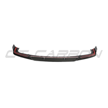 BMW F95 X5M 2019-2022 (PRE-LCI) CARBON FIBRE SPLITTER - CT DESIGN-Splitter-CT CARBON-CT Carbon - High-quality carbon fiber and gloss black aerodynamic parts for premium sports and luxury vehicles.