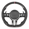 BMW FXX CARBON FIBRE / LEATHER FLAT BOTTOM CUSTOM STEERING WHEEL-Custom Steering Wheels-CT CARBON-CT Carbon - High-quality carbon fiber and gloss black aerodynamic parts for premium sports and luxury vehicles.