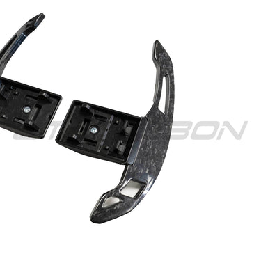 BMW Fxx FORGED CARBON FIBRE SHIFTER PADDLES V3-Accessories-CT CARBON-CT Carbon - High-quality carbon fiber and gloss black aerodynamic parts for premium sports and luxury vehicles.
