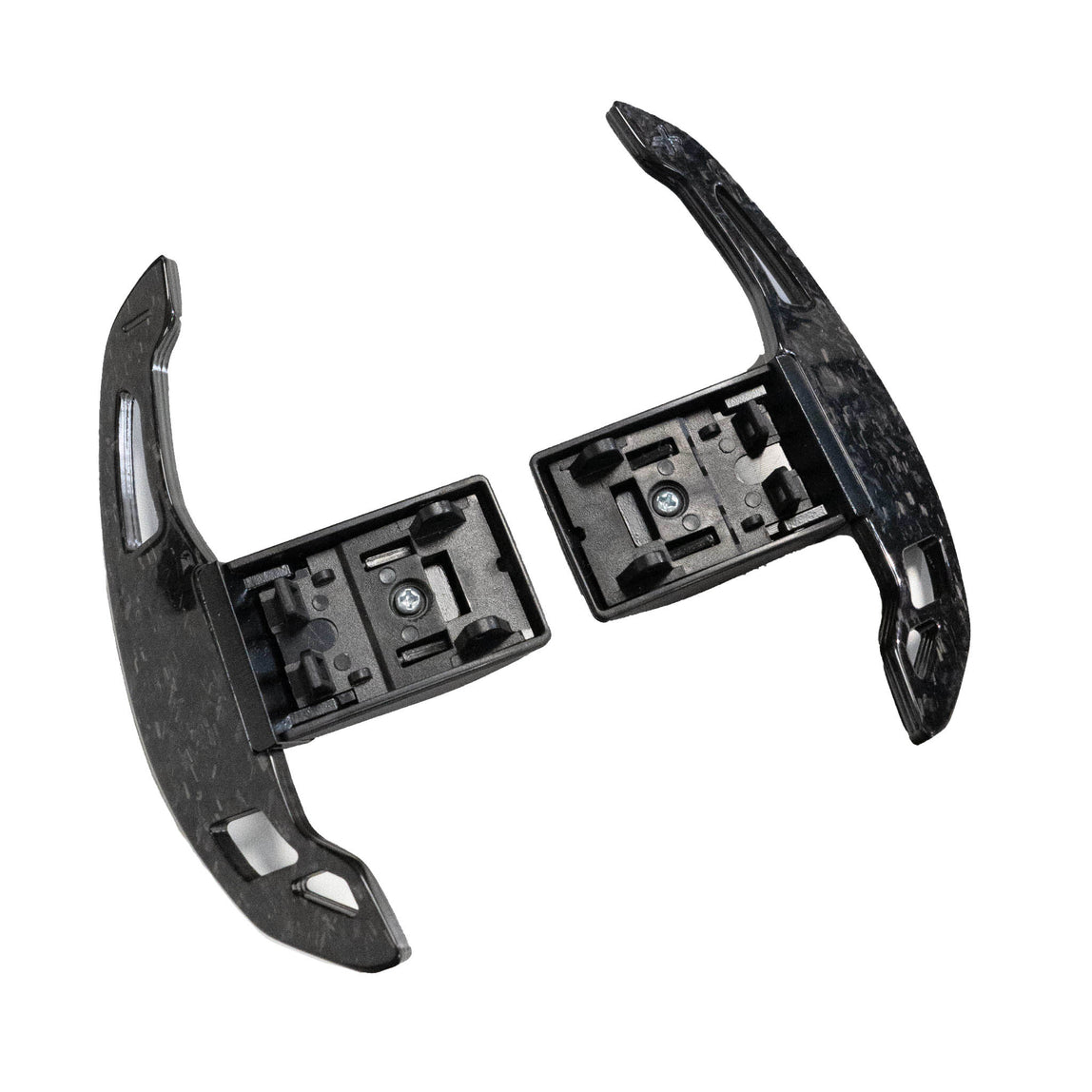 BMW Fxx FORGED CARBON FIBRE SHIFTER PADDLES V3-Accessories-CT CARBON-CT Carbon - High-quality carbon fiber and gloss black aerodynamic parts for premium sports and luxury vehicles.