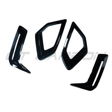 BMW G05 X5 LCI 2024+ GLOSS BLACK FRONT BUMPER TRIM PACK-Accessories-BLAK BY CT-CT Carbon - High-quality carbon fiber and gloss black aerodynamic parts for premium sports and luxury vehicles.