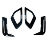 BMW G05 X5 LCI 2024+ GLOSS BLACK FRONT BUMPER TRIM PACK-Accessories-BLAK BY CT-CT Carbon - High-quality carbon fiber and gloss black aerodynamic parts for premium sports and luxury vehicles.