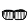 BMW G07 X7 FRONT DOUBLE SLAT FRONT GRILLE-Grille-BLAK BY CT-CT Carbon - High-quality carbon fiber and gloss black aerodynamic parts for premium sports and luxury vehicles.