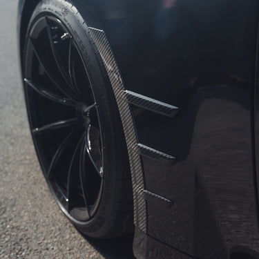 BMW G87 M2 CARBON FIBRE FRONT SIDE FENDER TRIM-Accessories-CT CARBON-CT Carbon - High-quality carbon fiber and gloss black aerodynamic parts for premium sports and luxury vehicles.