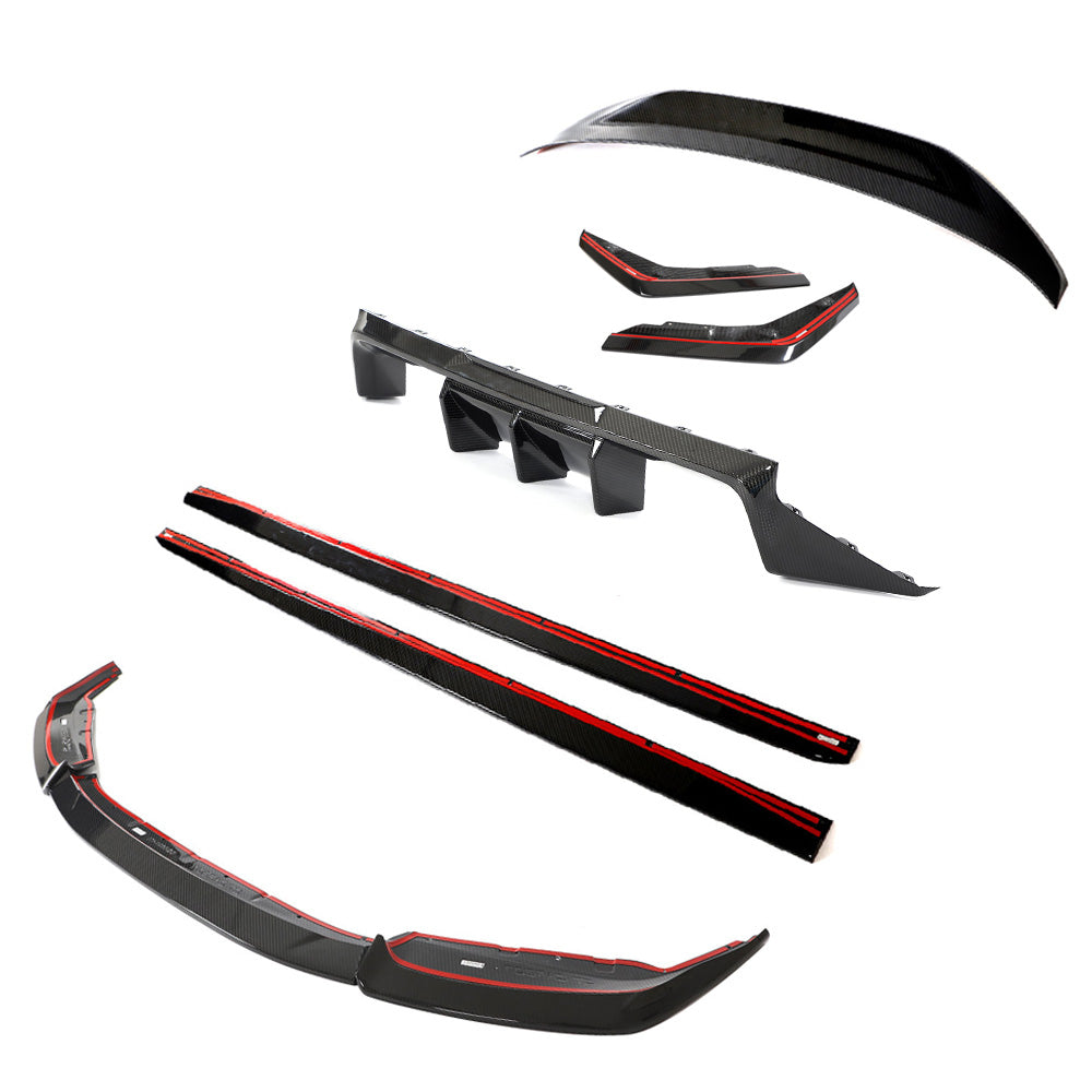 BMW G87 M2 FULL CARBON FIBRE KIT V5 - CT DESIGN-Kit-CT CARBON-CT Carbon - High-quality carbon fiber and gloss black aerodynamic parts for premium sports and luxury vehicles.