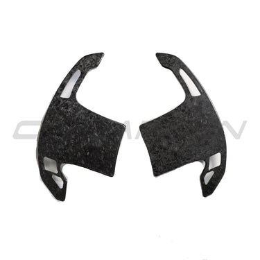 BMW Gxx FORGED CARBON FIBRE SHIFTER PADDLES-Accessories-CT CARBON-CT Carbon - High-quality carbon fiber and gloss black aerodynamic parts for premium sports and luxury vehicles.