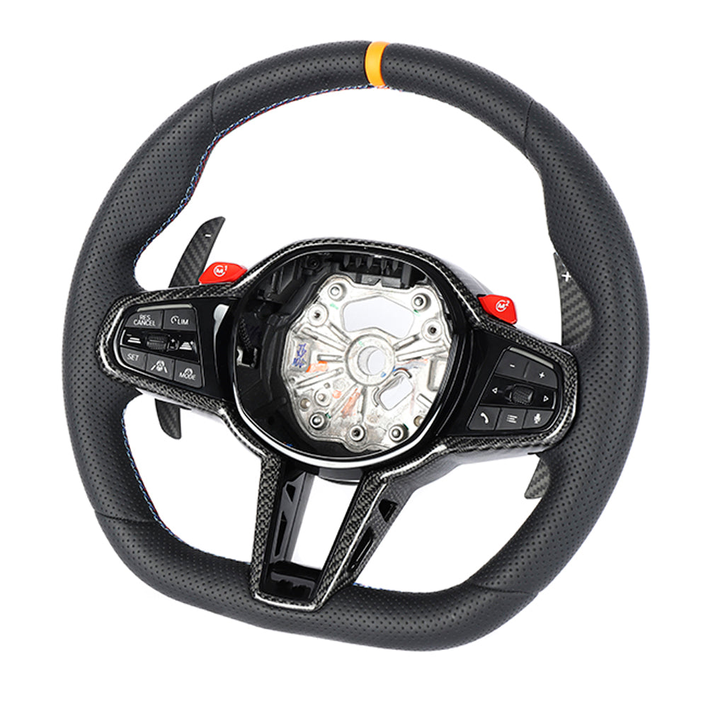 Audi R8 Gen 1 Rims BMW GXX LCI FULL LEATHER FLAT BOTTOM CUSTOM STEERING WHEEL | CT CARBON ...