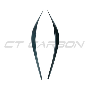 BMW M2 F87 & F22 2 SERIES GLOSS BLACK EYELID/EYEBROWS-Accessories-BLAK BY CT-CT Carbon - High-quality carbon fiber and gloss black aerodynamic parts for premium sports and luxury vehicles.