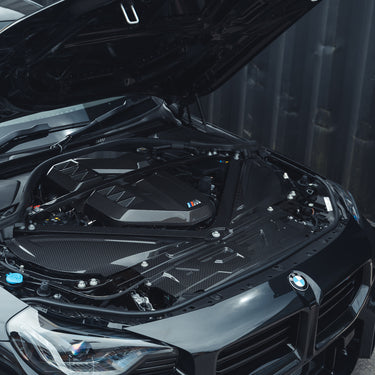BMW M2 M3 & M4 G87/G80/G81/G82/G83 CARBON FIBRE ENGINE DRESS UP KIT-Accessories-CT CARBON-CT Carbon - High-quality carbon fiber and gloss black aerodynamic parts for premium sports and luxury vehicles.