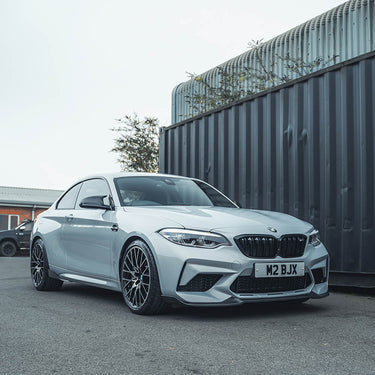 BMW M2C F87 CARBON FIBRE SPLITTER - CS STYLE-Splitter-CT CARBON-CT Carbon - High-quality carbon fiber and gloss black aerodynamic parts for premium sports and luxury vehicles.