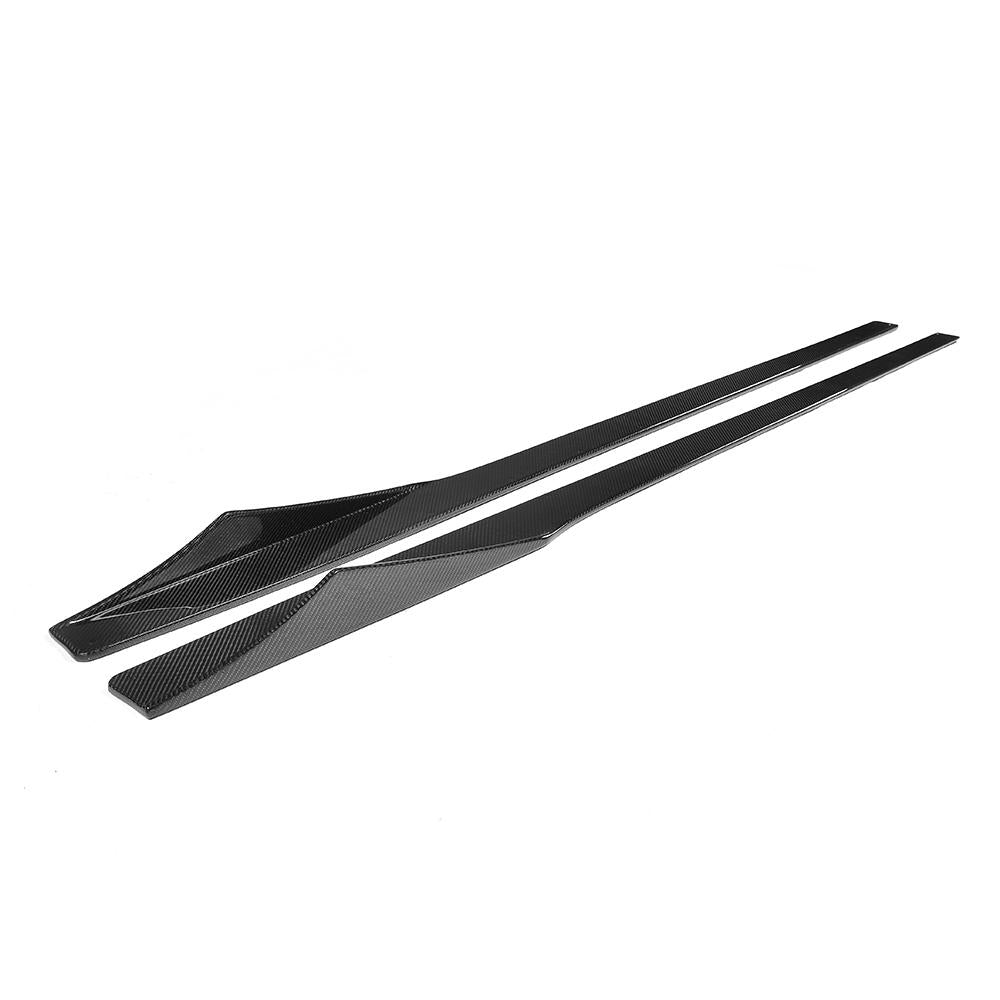 BMW M2/M2C F87 CARBON FIBRE SIDE SKIRTS - MT STYLE-Side Skirts-CT CARBON-CT Carbon - High-quality carbon fiber and gloss black aerodynamic parts for premium sports and luxury vehicles.