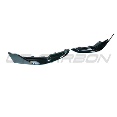 BMW M3 (G80 G81) GLOSS BLACK REAR BUMPER CORNERS - MP STYLE-Accessories-CT CARBON-CT Carbon - High-quality carbon fiber and gloss black aerodynamic parts for premium sports and luxury vehicles.