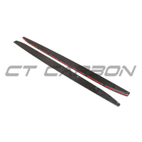 BMW M3 G80/G81 CARBON FIBRE SIDE SKIRT EXTENSIONS - V3 - CT DESIGN