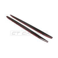 CT CARBON FULL KIT BMW M3 G80/G81 CARBON FIBRE SIDE SKIRT EXTENSIONS - CT DESIGN