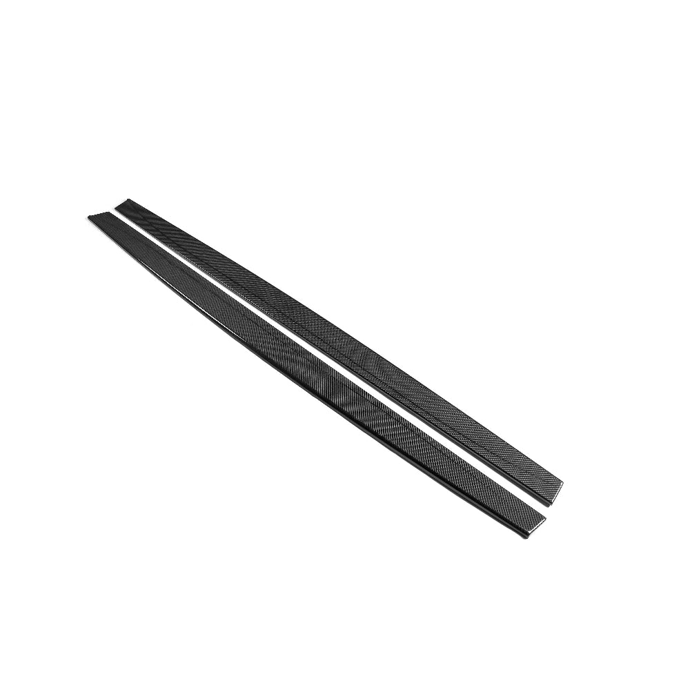 BMW M3/M4 (F80 F82 F83) 2014-2020 PRE-PREG CARBON FIBRE SIDE SKIRTS-Side Skirts-CT CARBON-CT Carbon - High-quality carbon fiber and gloss black aerodynamic parts for premium sports and luxury vehicles.