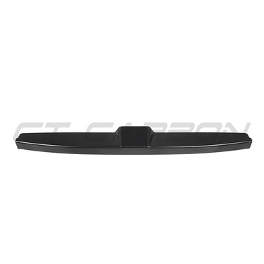 Product graphic for the CT Carbon BMW M3/M4 G80/G81/G82/G83 Carbon Fibre Foam Cover, showcasing the high-quality pre-preg carbon fibre finish for the engine bay.