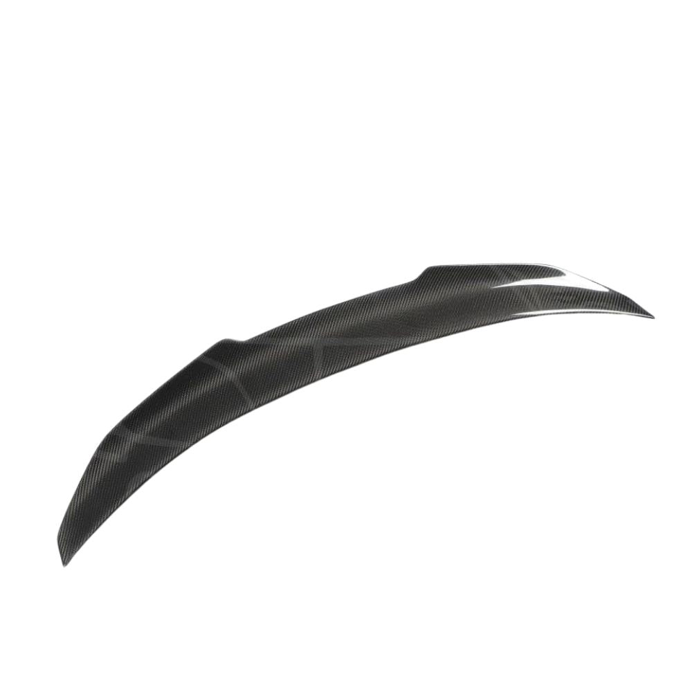BMW M4 F82 CARBON FIBRE SPOILER - DUCKTAIL PS STYLE-Spoiler-CT CARBON-CT Carbon - High-quality carbon fiber and gloss black aerodynamic parts for premium sports and luxury vehicles.