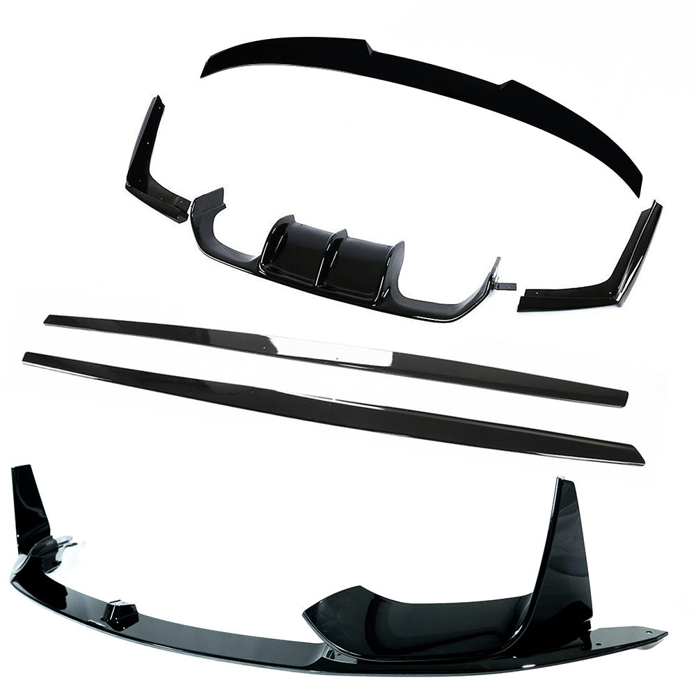 BMW M4 (F82) COUPE FULL GLOSS BLACK KIT-Kit-BLAK BY CT-CT Carbon - High-quality carbon fiber and gloss black aerodynamic parts for premium sports and luxury vehicles.