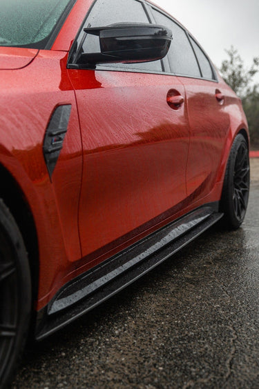 CT CARBON FULL KIT BMW M4 G82/G83 CARBON FIBRE SIDE SKIRT EXTENSIONS - CT DESIGN