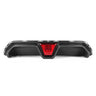 BMW M5 F90 2018-2024 PRE PREG CARBON FIBRE DIFFUSER - CS STYLE WITH LED-Diffuser-CT CARBON-CT Carbon - High-quality carbon fiber and gloss black aerodynamic parts for premium sports and luxury vehicles.