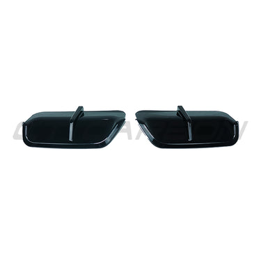 BMW U11 X1 2023+ GLOSS BLACK DIFFUSER SIDES-Accessories-BLAK BY CT-CT Carbon - High-quality carbon fiber and gloss black aerodynamic parts for premium sports and luxury vehicles.