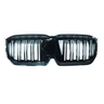 BMW U11 X1 2023+ GLOSS BLACK DOUBLE SLAT GRILLE-Grille-BLAK BY CT-CT Carbon - High-quality carbon fiber and gloss black aerodynamic parts for premium sports and luxury vehicles.
