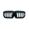 BMW U11 X1 2023+ GLOSS BLACK SINGLE SLAT GRILLE-Grille-BLAK BY CT-CT Carbon - High-quality carbon fiber and gloss black aerodynamic parts for premium sports and luxury vehicles.