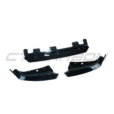 BMW U11 X1 2023+ GLOSS BLACK SPLITTER V1-Splitter-BLAK BY CT-CT Carbon - High-quality carbon fiber and gloss black aerodynamic parts for premium sports and luxury vehicles.