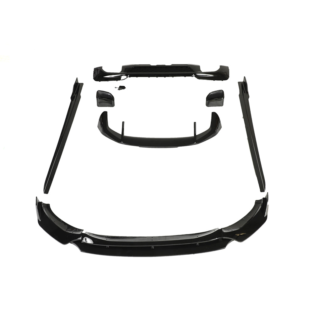 BMW X3 G01 2017-2020 FULL GLOSS BLACK KIT WITH TIPS-Kit-BLAK BY CT-CT Carbon - High-quality carbon fiber and gloss black aerodynamic parts for premium sports and luxury vehicles.