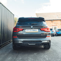 BMW X3 G01 CARBON FIBRE DIFFUSER-Diffuser-CT CARBON-CT Carbon - High-quality carbon fiber and gloss black aerodynamic parts for premium sports and luxury vehicles.