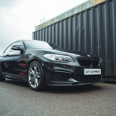 BMW F22 2 SERIES FULL CARBON FIBRE KIT - MP STYLE-Kit-CT CARBON-CT Carbon - High-quality carbon fiber and gloss black aerodynamic parts for premium sports and luxury vehicles.