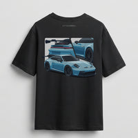 PORSCHE 992.1 GT3 GRAPHIC T-SHIRT - BLACK