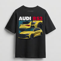 AUDI RS3 GRAPHIC T-SHIRT - BLACK