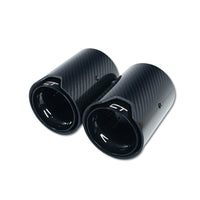 BMW CARBON EXHAUST TIPS 135i/140i/235i/240i/335i/340i/435i/440i - BLACK (SET OF 2)